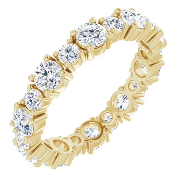 2.30 ct. Round Diamond Eternity Band-VIRABYANI